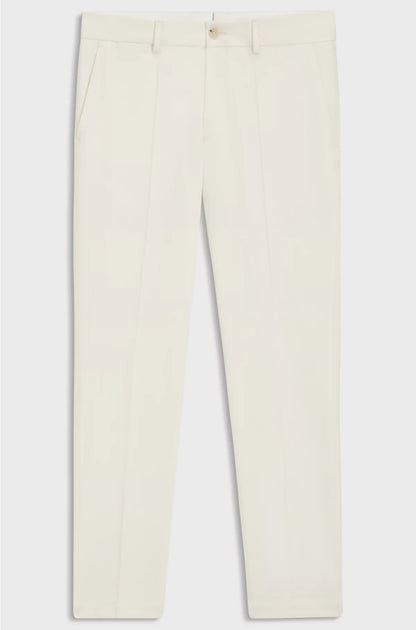 SLIM-FIT TROUSERS IN STRETCH DOUBLE-FACED FABRIC
