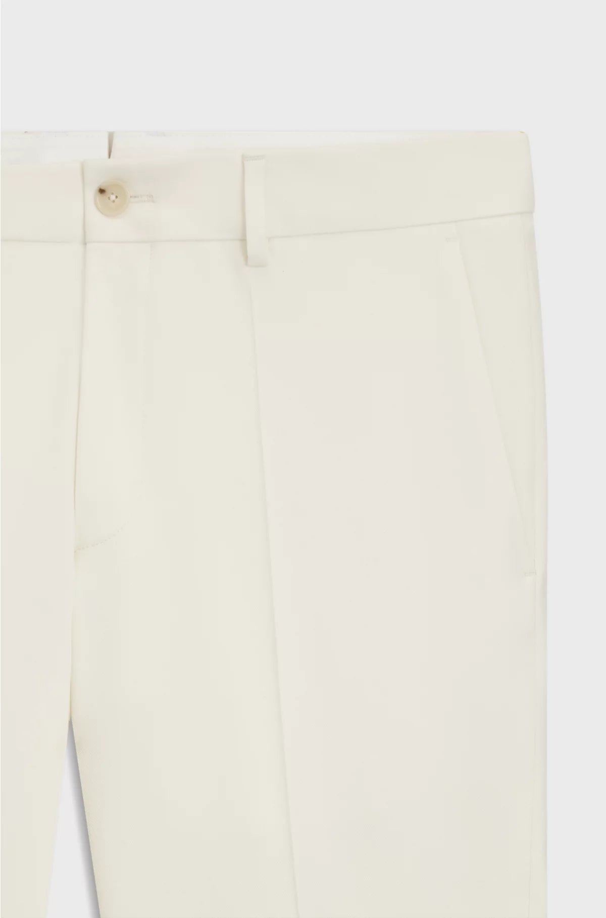 SLIM-FIT TROUSERS IN STRETCH DOUBLE-FACED FABRIC