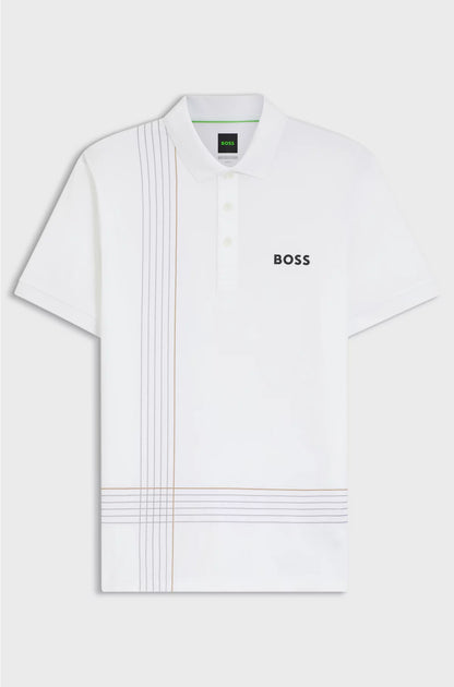 ACTIVE QUICK-DRY POLO SHIRT WITH CHECK ARTWORK