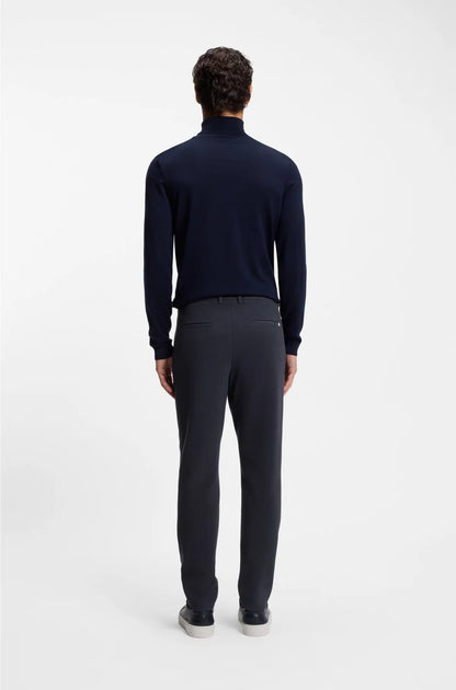 TAPERED-FIT TROUSERS IN A COTTON BLEND