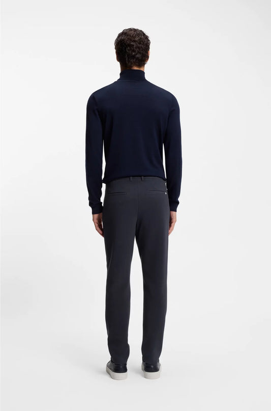 TAPERED-FIT TROUSERS IN A COTTON BLEND