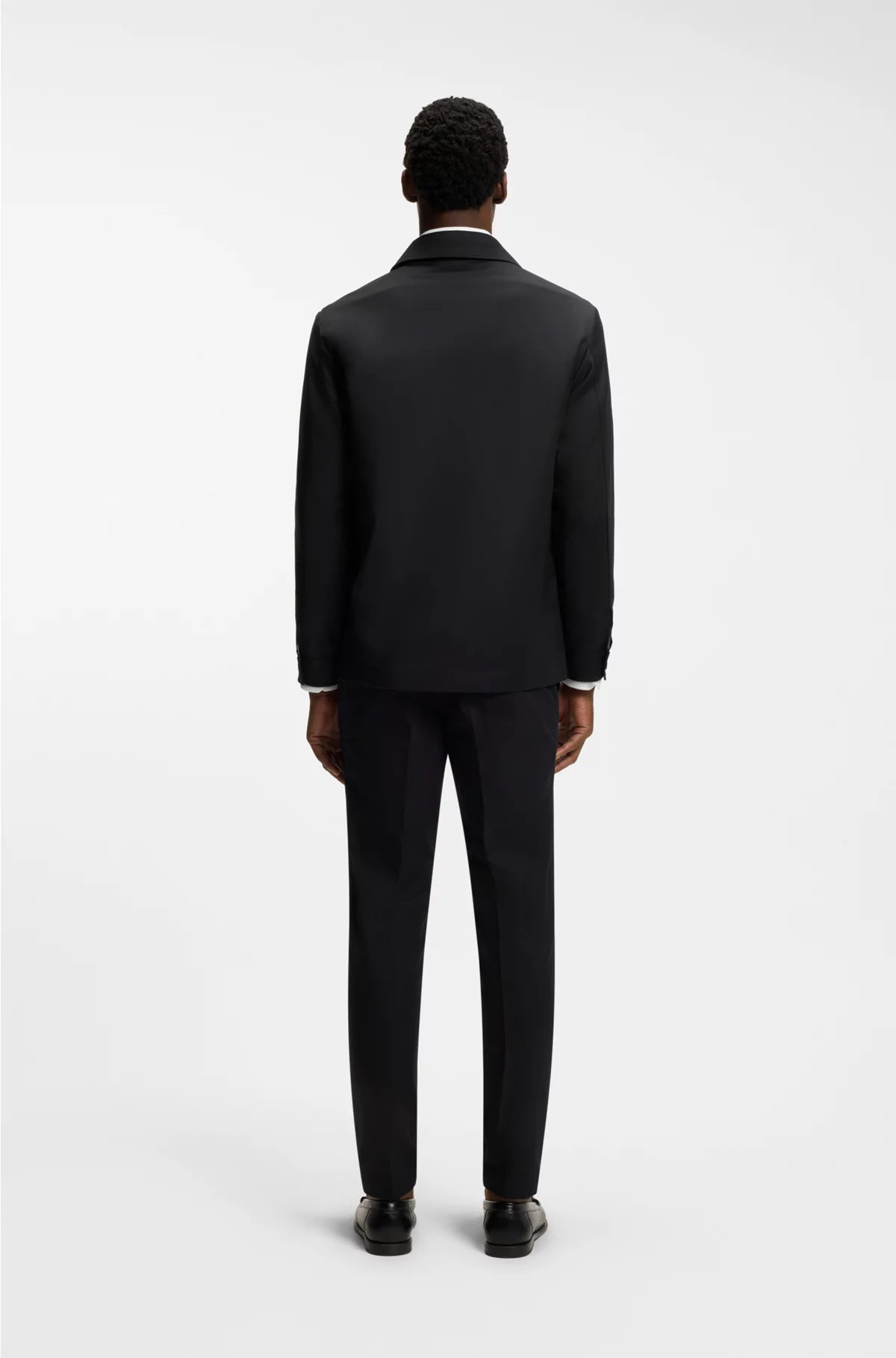 RELAXED-FIT OVERSHIRT IN VIRGIN-WOOL SERGE