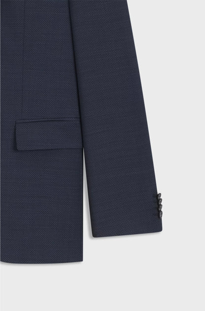 REGULAR-FIT SUIT INMICRO-PATTERNED VIRGIN WOOL
