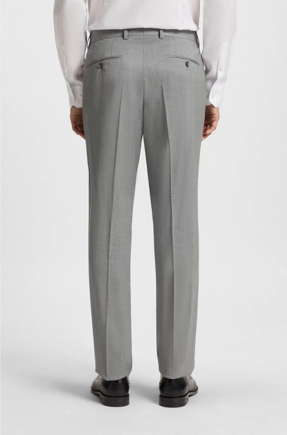 REGULAR-FIT SUIT IN PINSTRIPED VIRGIN WOOL