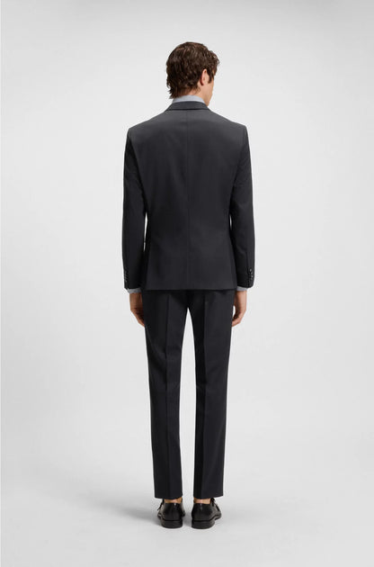 SLIM-FIT SUIT IN VIRGIN WOOL, COTTON AND STRETCH