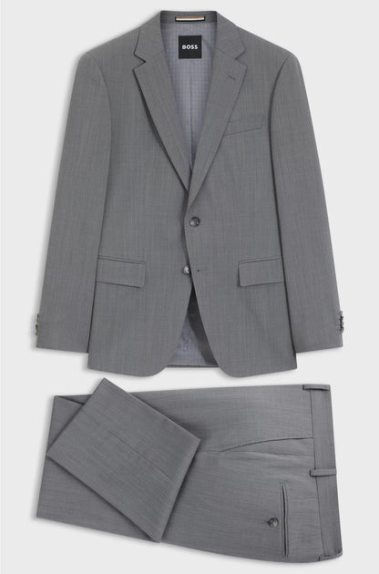 SLIM-FIT SUIT INMICRO-PATTERNED STRETCH FABRIC