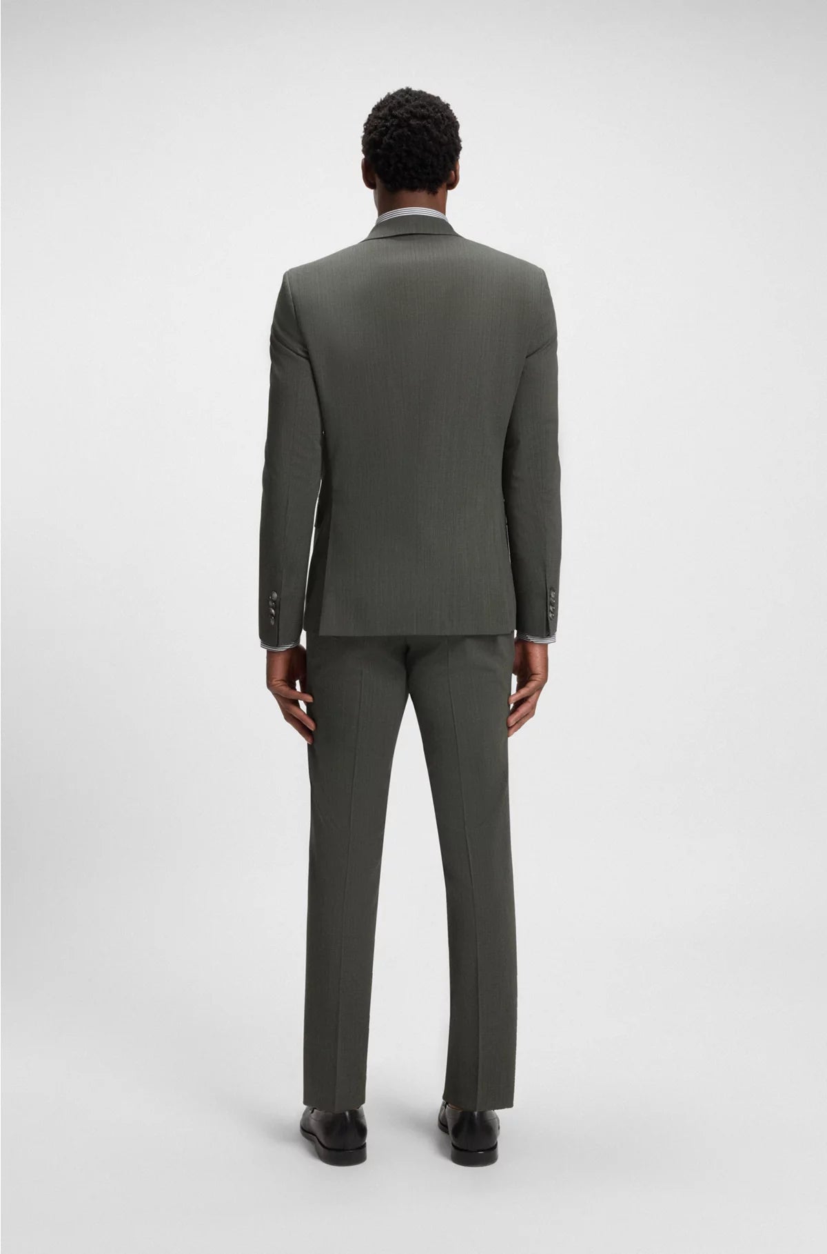 SLIM-FIT SUIT INMICRO-PATTERNED STRETCH FABRIC