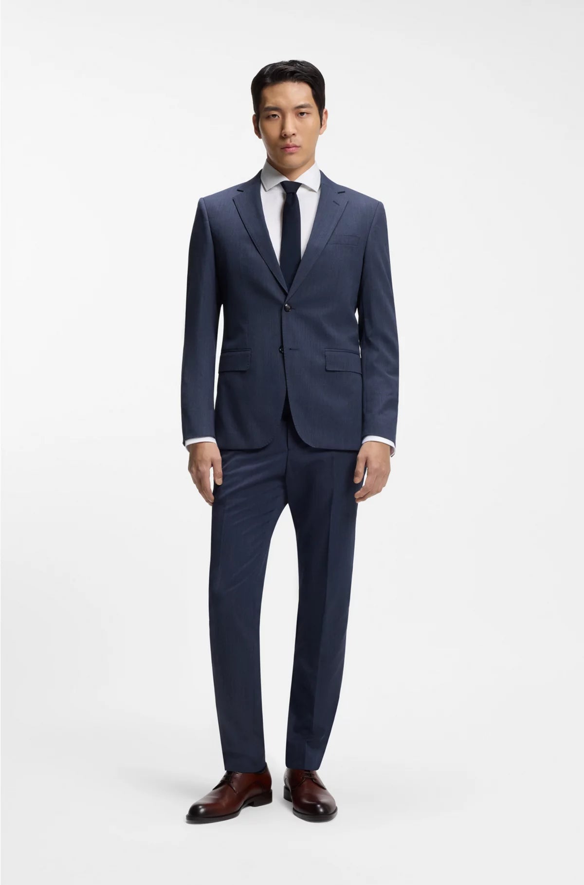 SLIM-FIT SUIT INMICRO-PATTERNED STRETCH FABRIC