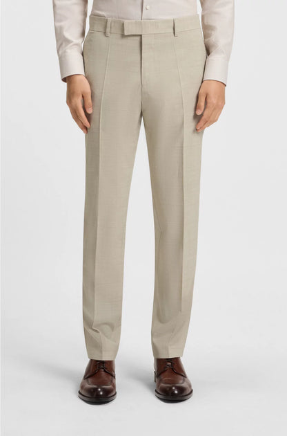 SLIM-FIT SUIT IN CHECKED STRETCH WOOL