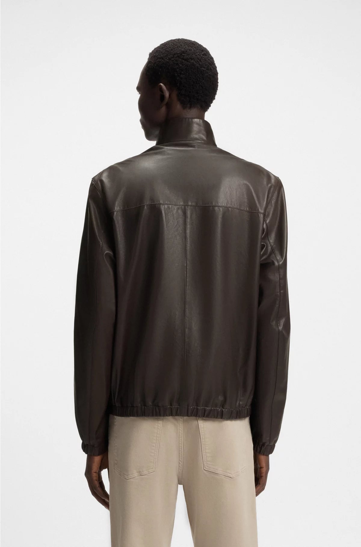REGULAR-FIT JACKET IN NAPPA LEATHER