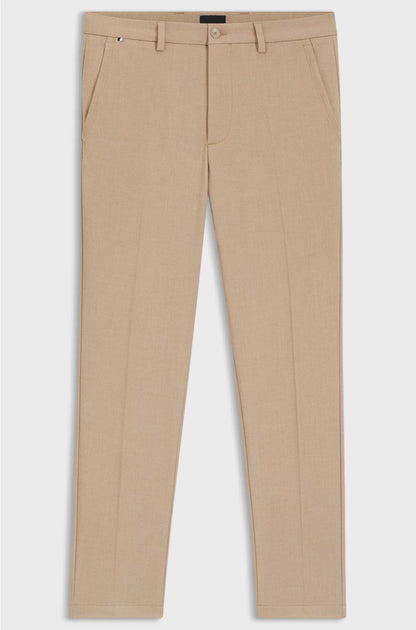 SLIM-FIT TROUSERS IN MELANGE STRETCH FABRIC