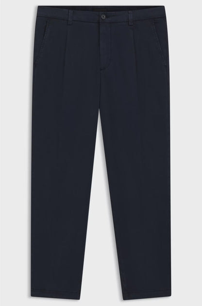 TAPERED-FIT TROUSERS IN STRETCH TWILL