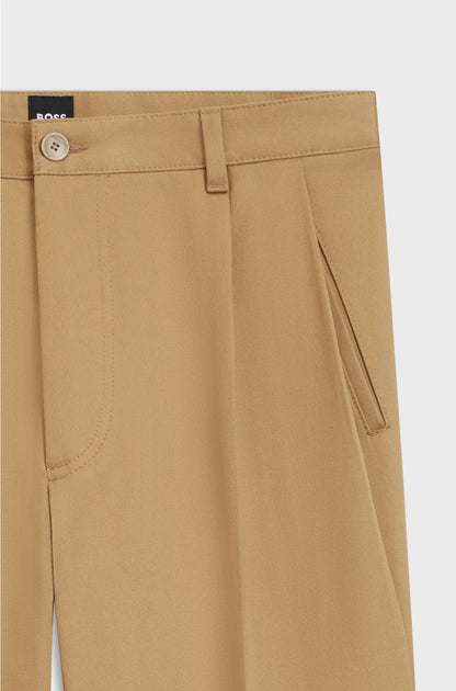 RELAXED-FIT TROUSERS IN COTTON TWILL