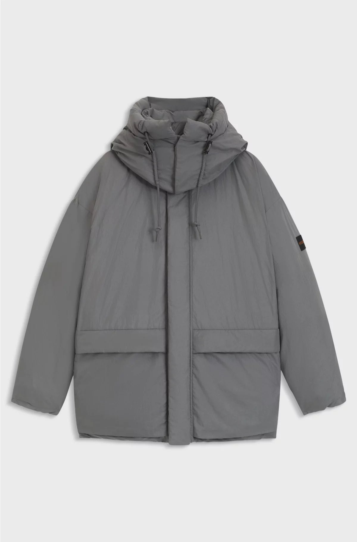 WATER-REPELLENT PUFFER JACKET WITH DETACHABLE HOOD