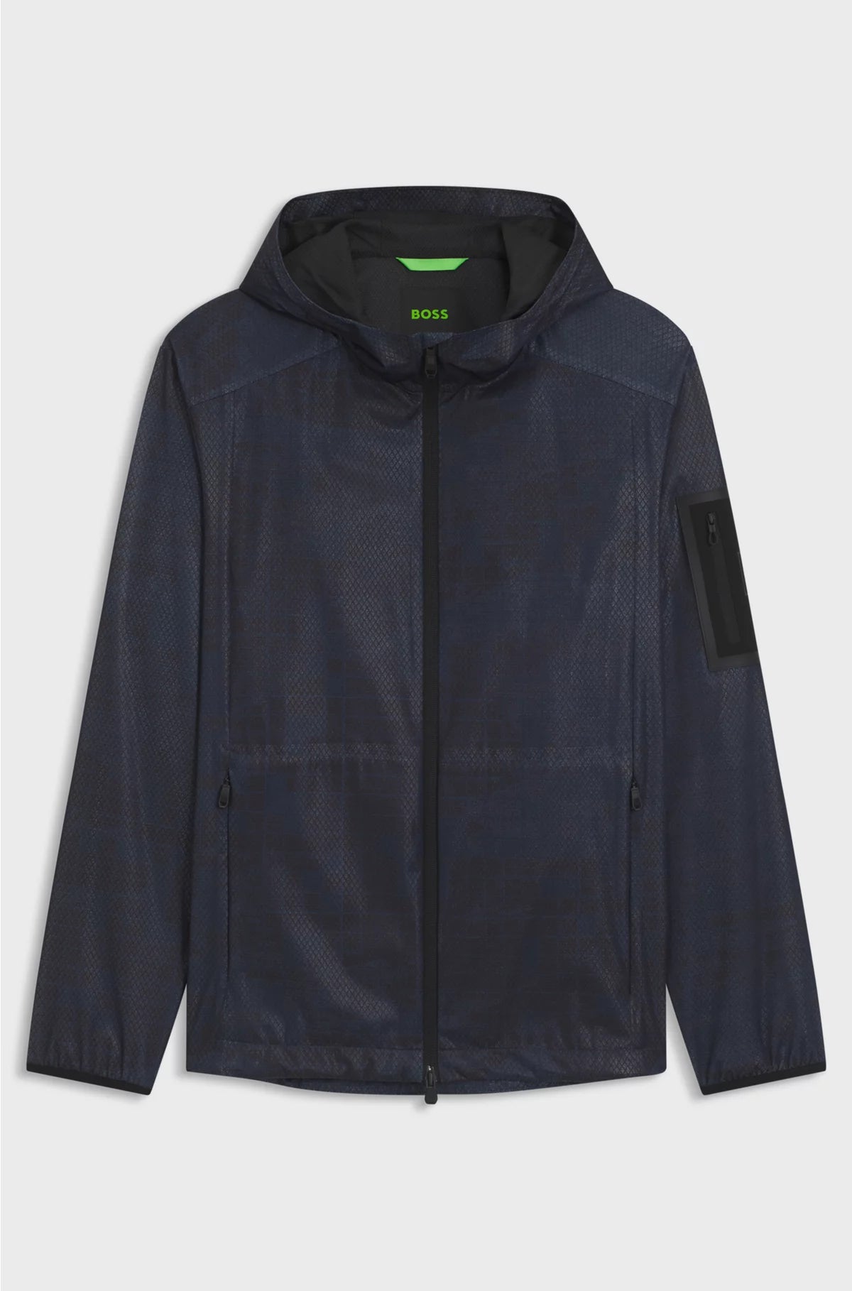 ACTIVE HOODED PARKA JACKET WITH ALL-OVER PRINT