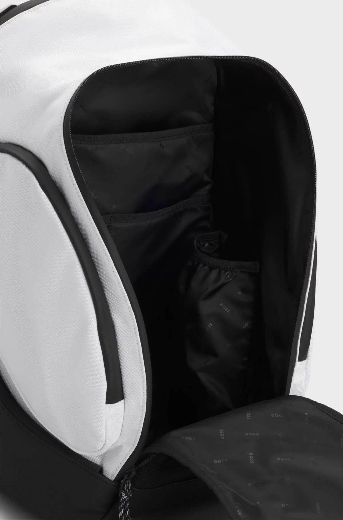 LOGO BACKPACK WITH MESH FRONT POCKET
