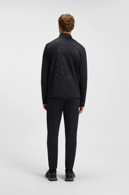 ACTIVE HALF-ZIP SWEATSHIRT IN PRINTED QUICK-DRY FABRIC