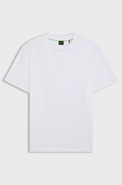 COTTON T-SHIRT WITH JACQUARD PATTERN