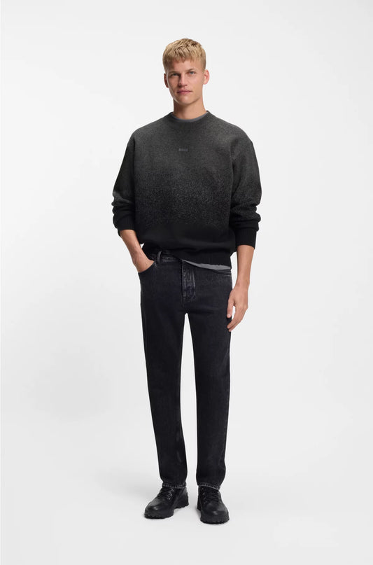 WOOL-BLEND SWEATER WITH DEGRADE PATTERN