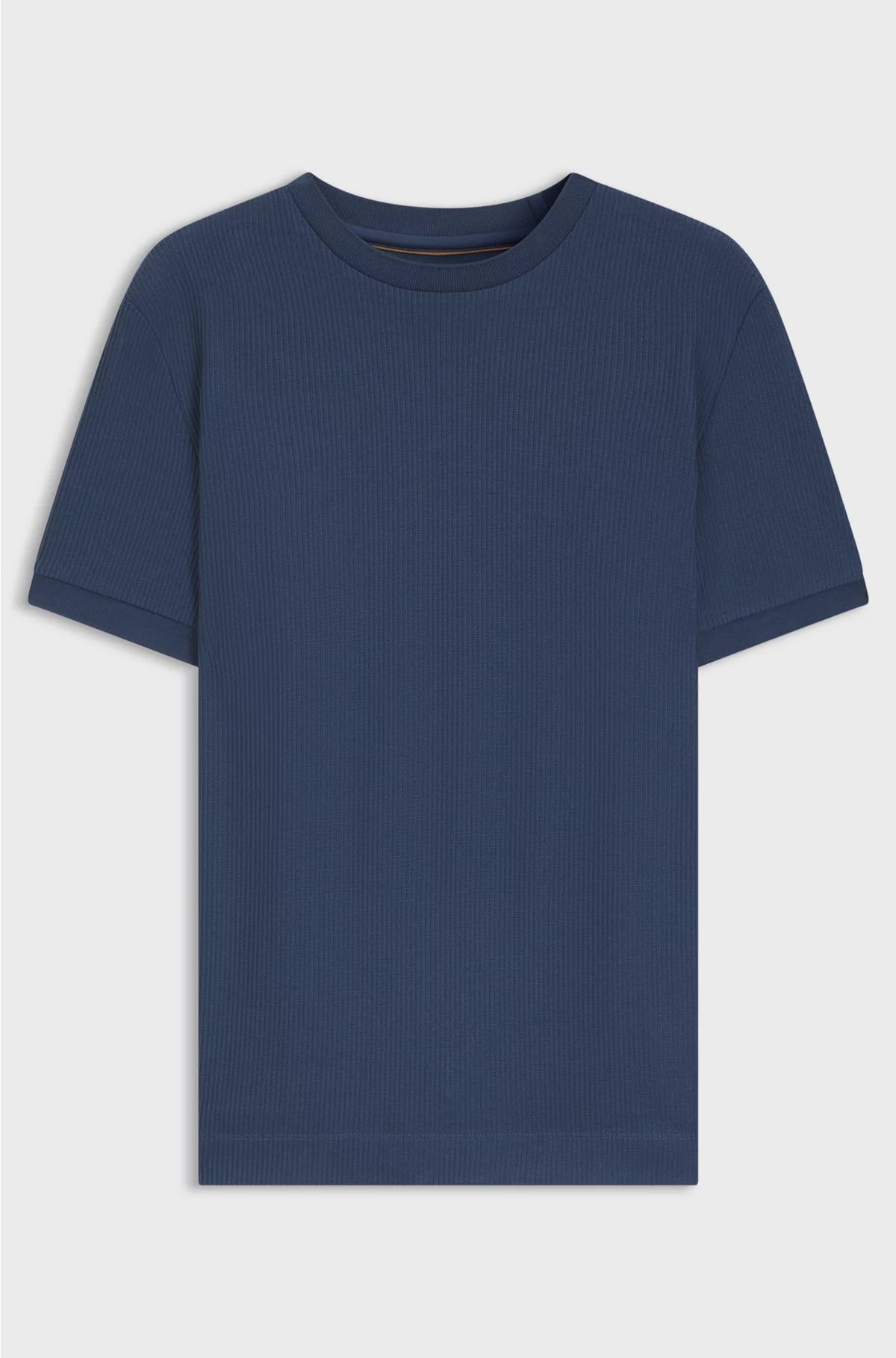 REGULAR-FIT T-SHIRT IN STRUCTURED COTTON