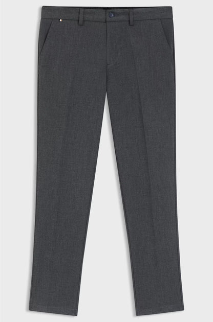 SLIM-FIT TROUSERS IN BRUSHED HERRINGBONE