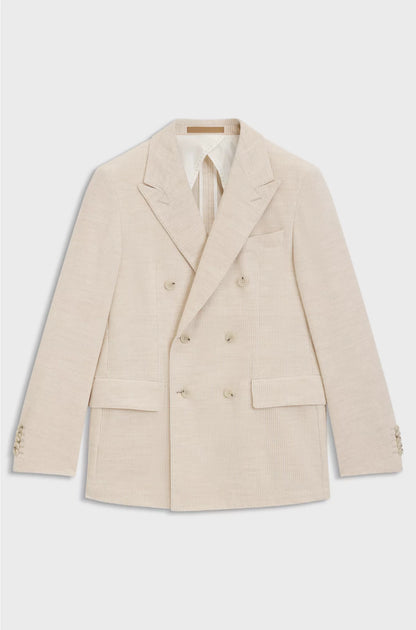 SLIM-FIT BLAZER IN COTTON-ALPACA CORDUROY