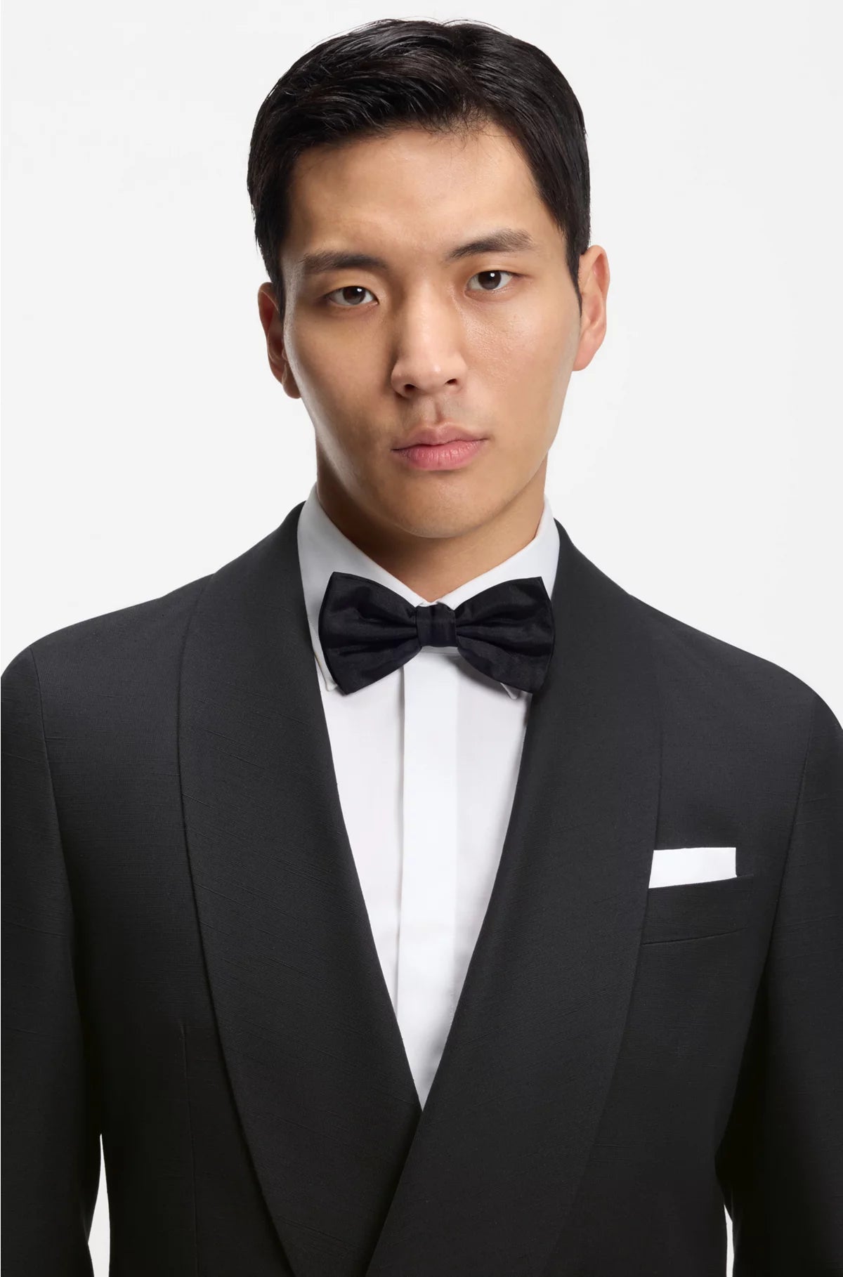DOUBLE-BREASTED TUXEDO JACKET IN SILK