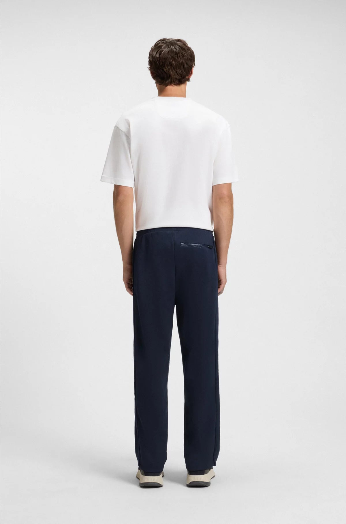 REGULAR-FIT TRACKSUIT BOTTOMS WITH QUILTED JACQUARD