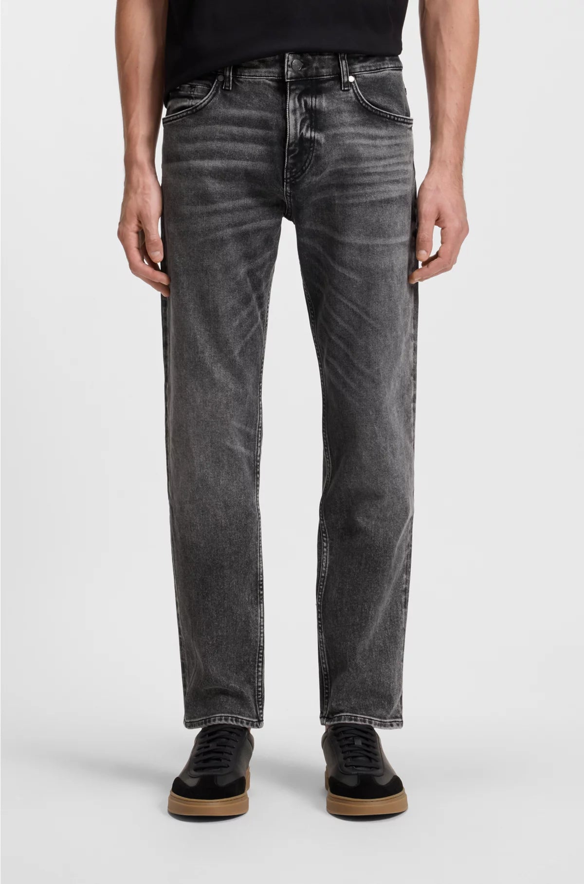 MAINE REGULAR-FIT JEANS IN GREY COMFORT-STRETCH DENIM