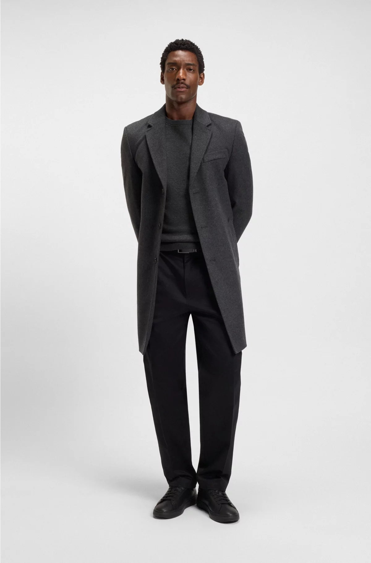 REGULAR-FIT SWEATER IN COTTON AND VIRGIN WOOL