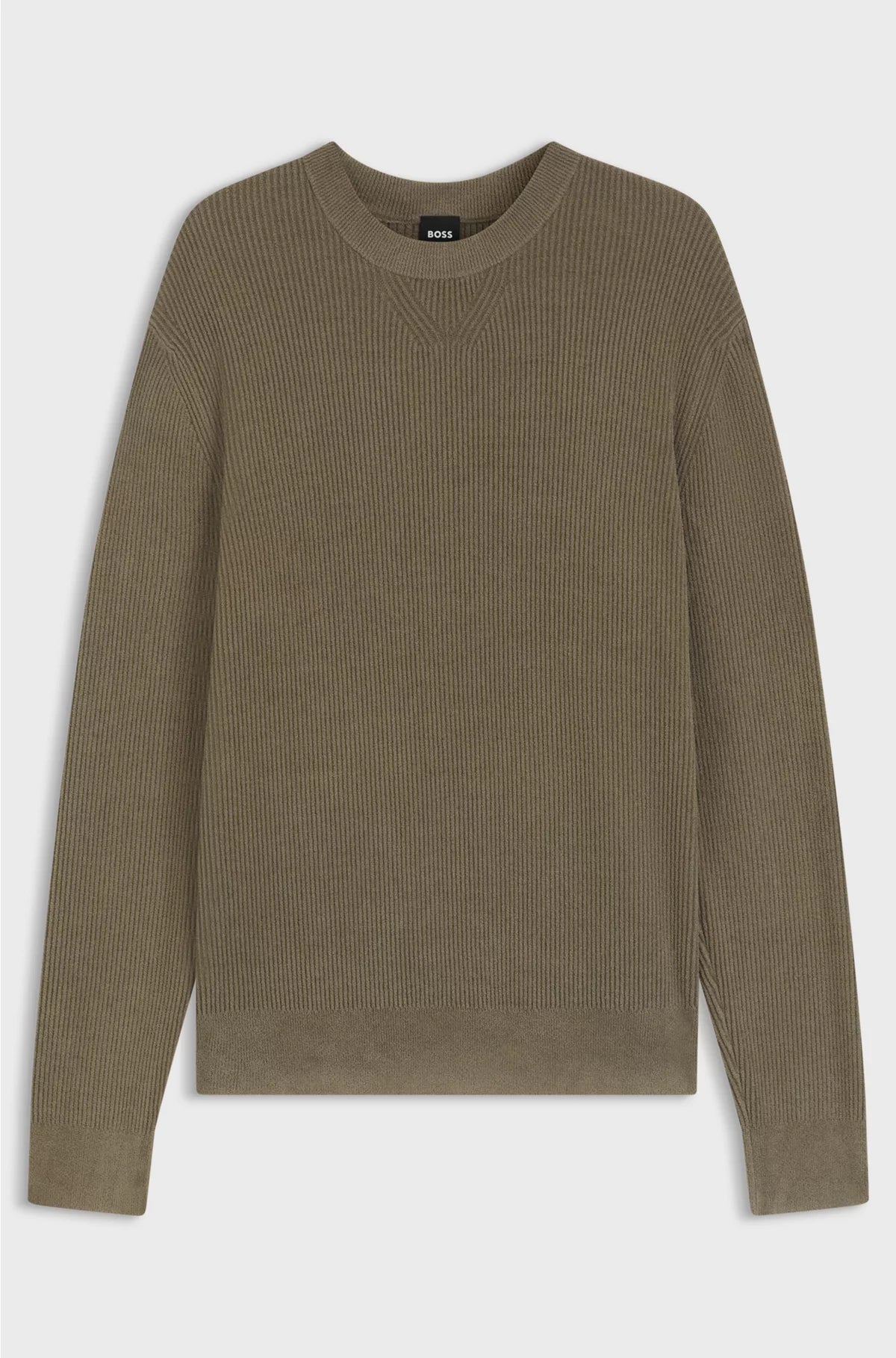 REGULAR-FIT SWEATER WITH CORDUROY RIB