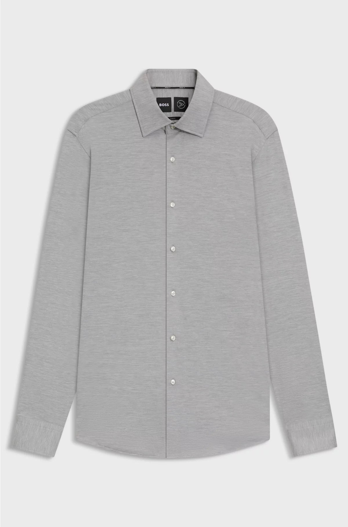 SLIM-FIT SHIRT IN BRUSHED PERFORMANCE-STRETCH FLANNEL