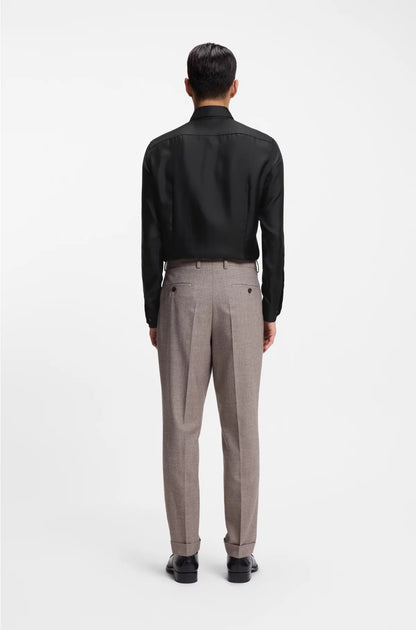 SLIM-FIT SHIRT IN ITALIAN-MADE SILK TWILL