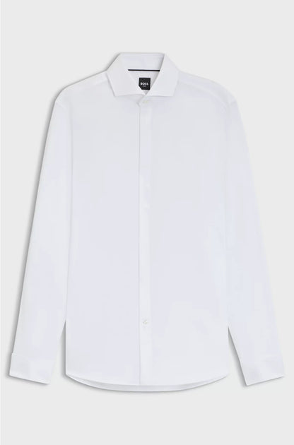 SLIM-FIT SHIRT IN WRINKLE-RESISTANT OXFORD COTTON