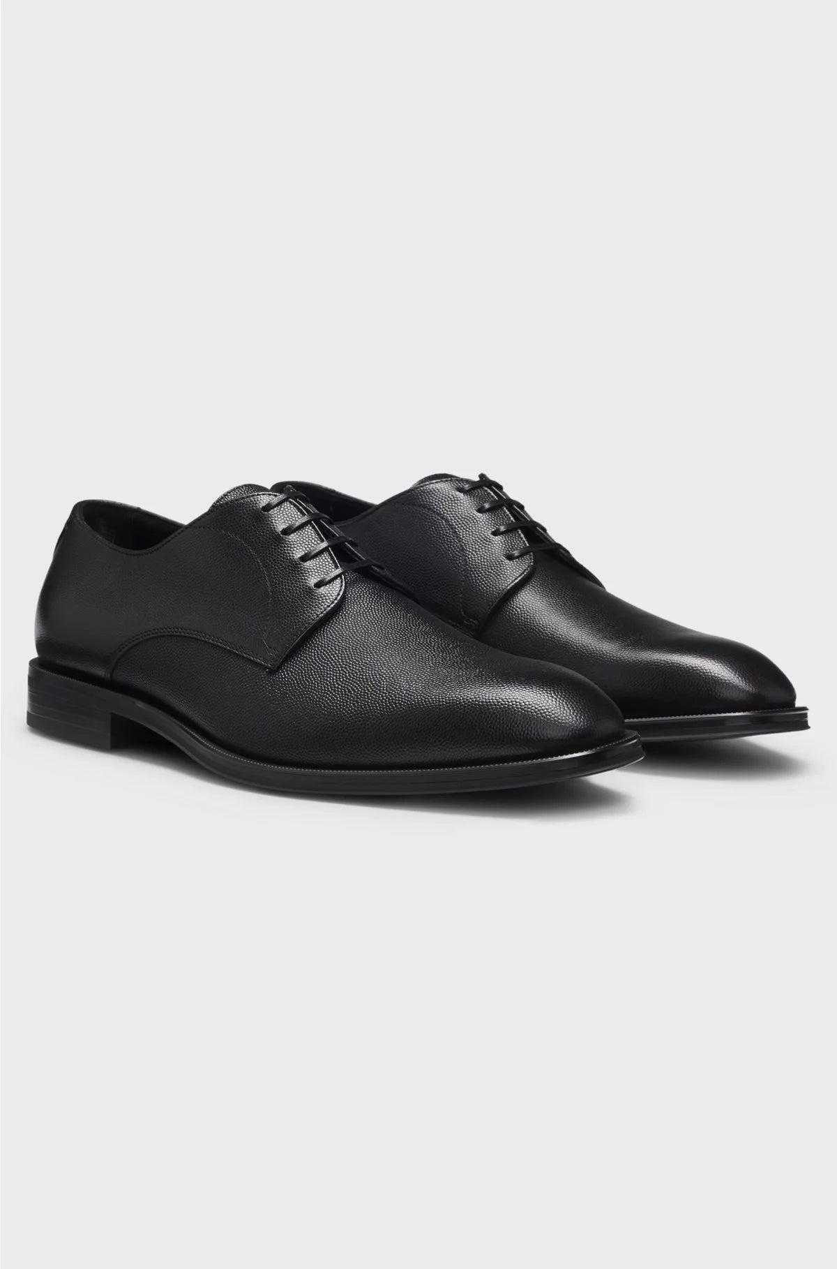 ITALIAN-MADE DERBY SHOES IN PATTERNED LEATHER
