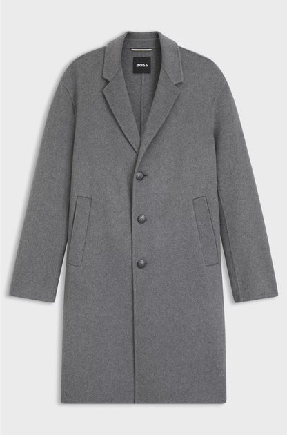 RELAXED-FIT COAT IN A MELANGE WOOL BLEND