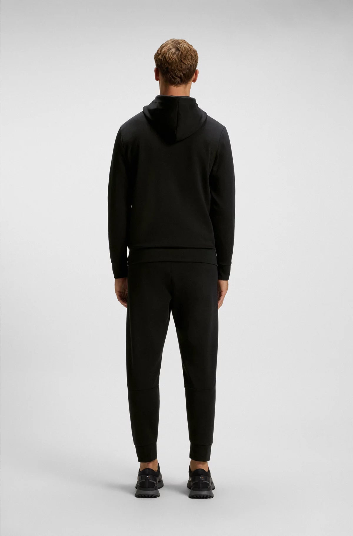 COTTON-BLEND HOODIE WITH MOULDED LOGO