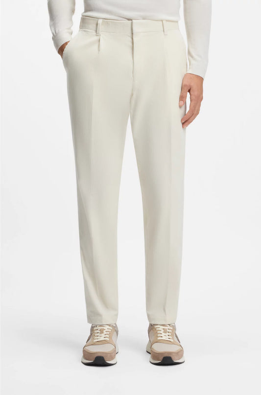 TAPERED-FIT TROUSERS IN STRETCH-COTTON CORDUROY