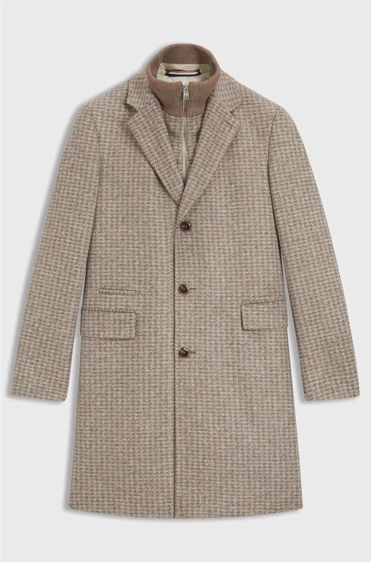 SLIM-FIT COAT WITH DETACHABLE INNER