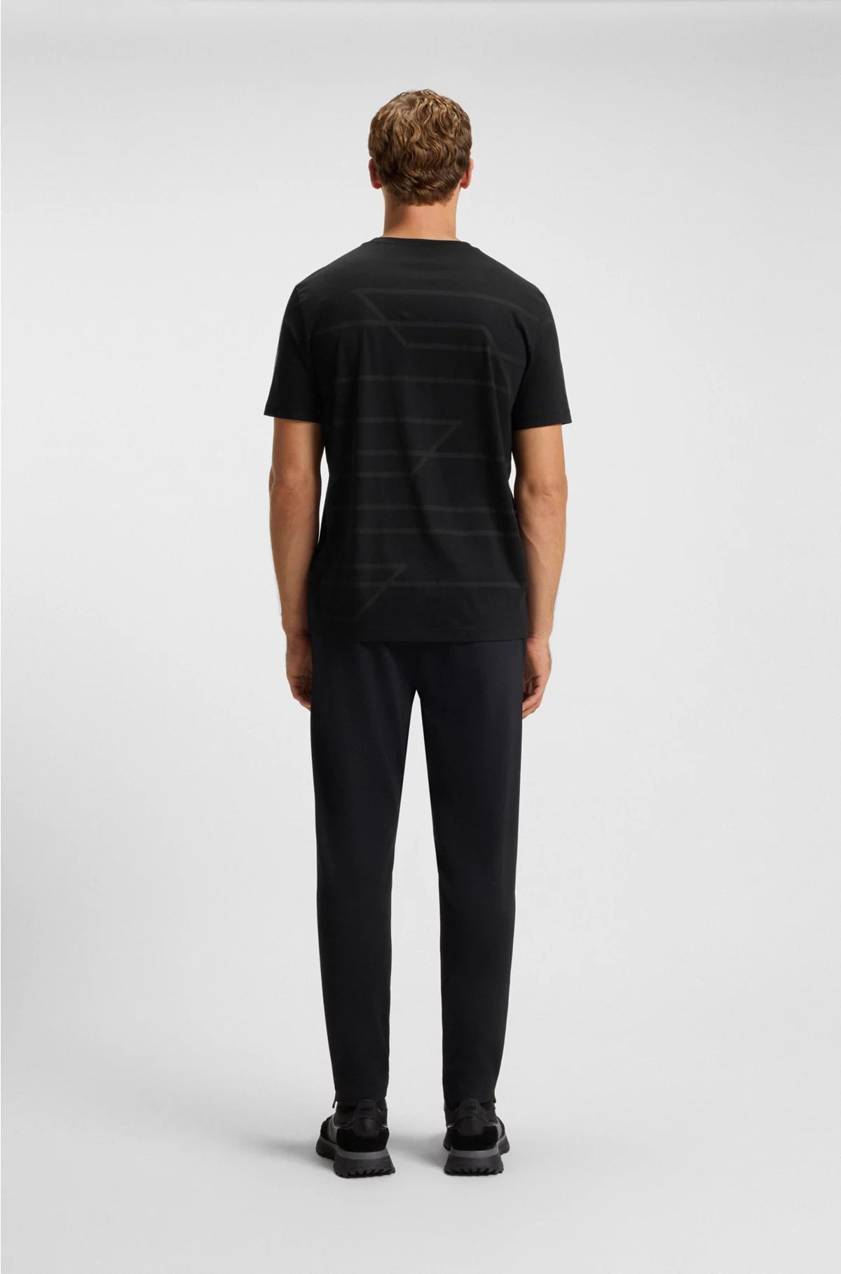 COTTON-JERSEY T-SHIRT WITH MELANGE PRINT