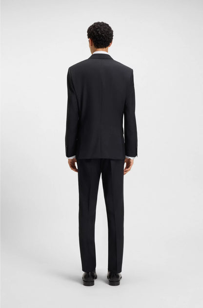TWO-PIECE SLIM-FIT SUIT IN PINSTRIPE VIRGIN WOOL