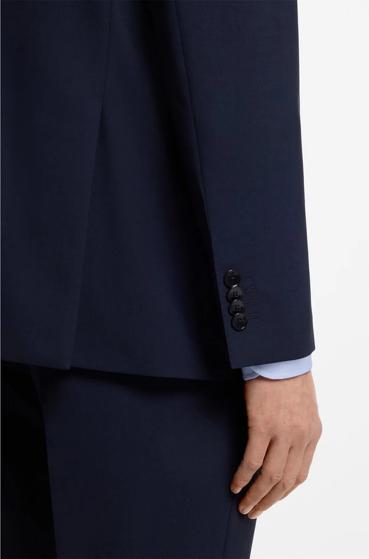 REGULAR-FIT SUIT IN STRETCH VIRGIN WOOL