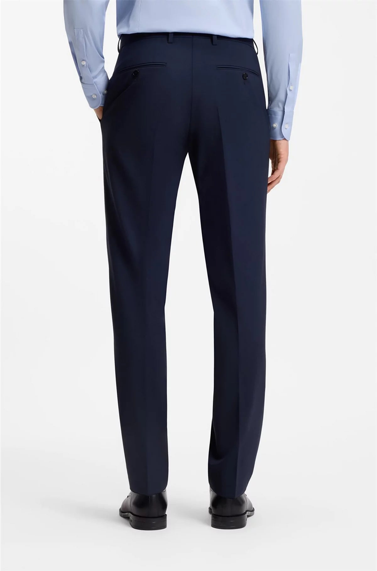 REGULAR-FIT SUIT IN STRETCH VIRGIN WOOL