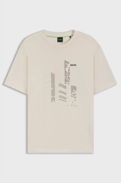 RELAXED-FIT T-SHIRT IN COTTON JERSEY WITH PRINTED ARTWORK