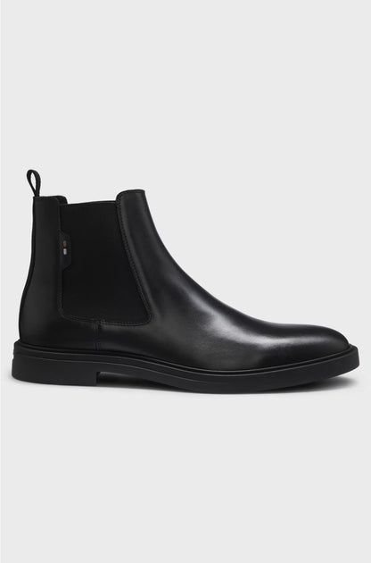 CHELSEA BOOTS IN NAPPA LEATHER WITH SIGNATURE-STRIPE DETAIL