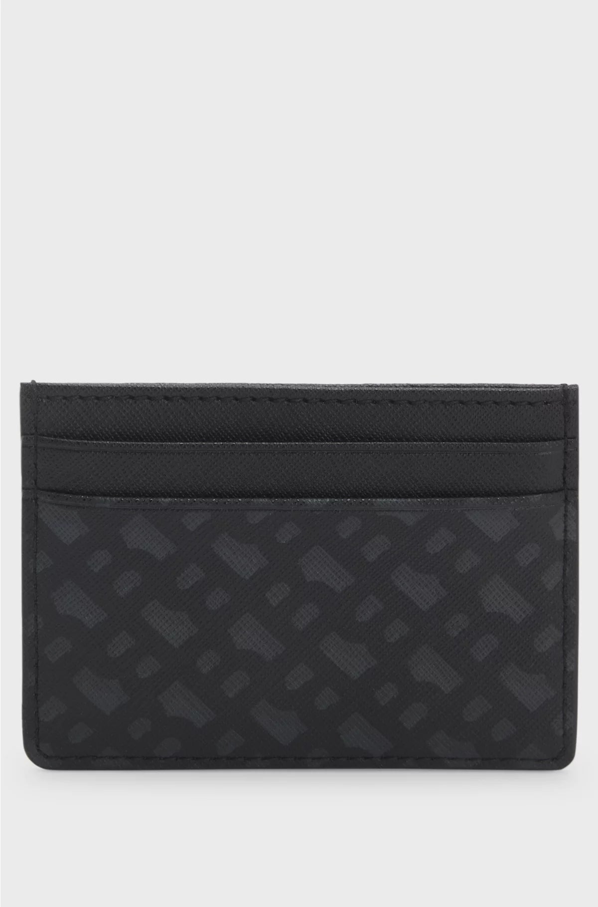 MONOGRAM CARD HOLDER WITH FOIL-EMBOSSED LOGO