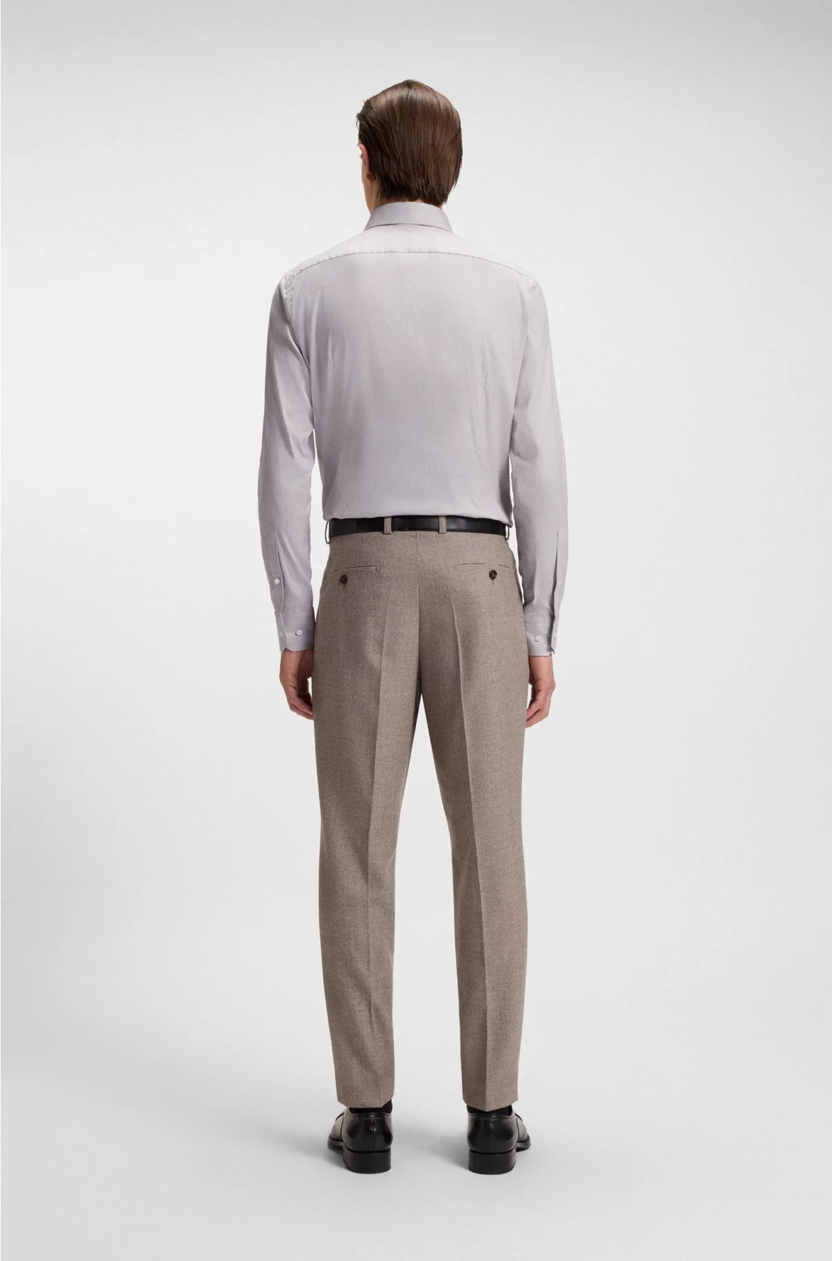 SLIM-FIT SHIRT IN AN ITALIAN-MADE COTTON BLEND