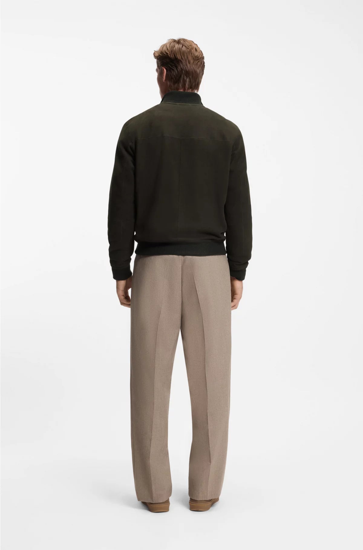 SHEARLING JACKET WITH TWO-WAY ZIP