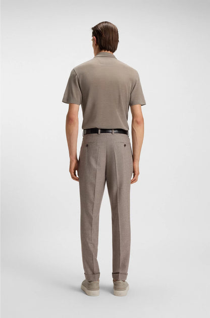 SILK-WOOL POLO SHIRT WITH MOTHER-OF-PEARL BUTTONS