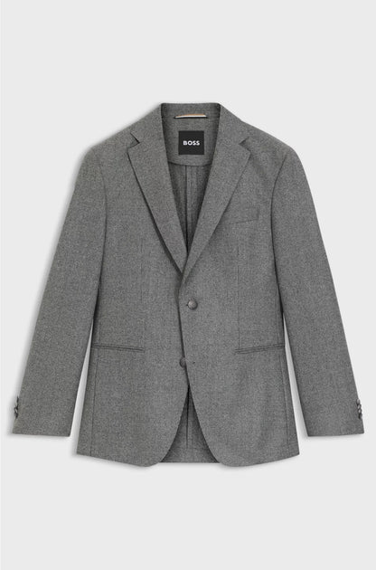 SLIM-FIT BLAZER INMICRO-PATTERNED VIRGIN WOOL